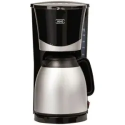 KHG Thermo-Kaffeeautomat  TKA-101SS ¦ schwarz ¦ Kunststoff,Edelstahl,Metall ¦