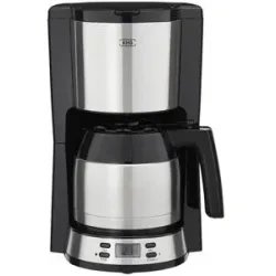 KHG Kaffeautomat  TKA-183SE ¦ schwarz ¦ Kunststoff,Edelstahl ¦ Maße (cm): B: 21