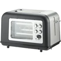 KHG Toaster  TO-8000GS ¦ schwarz ¦ Kunststoff,Glas,Metall lackiert ¦ Maße (cm):