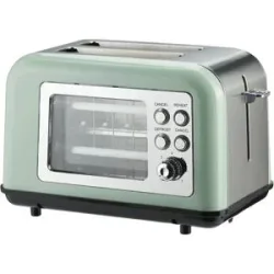 KHG Toaster  TO-8000GG ¦ grün ¦ Kunststoff,Glas,Metall lackiert ¦ Maße (cm): B: