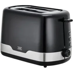 KHG Toaster  TO-857 SE2 ¦ schwarz ¦ Metall,Edelstahl,Kunststoff ¦ Maße (cm): B: