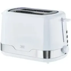 KHG Toaster  TO-857 WE2 ¦ weiß ¦ Metall,Edelstahl,Kunststoff ¦ Maße (cm): B: 30