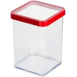 Rotho Dose quadratisch 1 l  Loft ¦ transparent/klar ¦ Kunststoff ¦ Maße (cm): B: