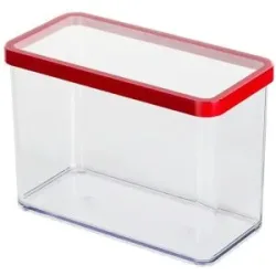 Rotho Dose rechteckig 2 1 l  Loft ¦ transparent/klar ¦ Kunststoff ¦ Maße (cm):