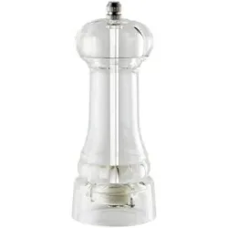 KHG Salz-/Pfeffermühle   ¦ transparent/klar ¦ Kunststoff ¦ Maße (cm): H: 15,5