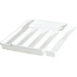 Rotho Besteckkasten  Domino ¦ weiß ¦ Kunststoff ¦ Maße (cm): B: 39,7 H: 34,1 T: