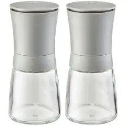 WMF Gewürzmühlen-Set  Trend ¦ grau ¦ Glas,Kunststoff ¦ Maße (cm): H: 14
