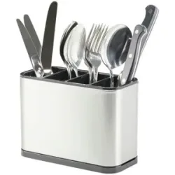 KHG Besteck- Organizer- Box   ¦ silber ¦ Edelstahl,Kunststoff ¦ Maße (cm): B: 9