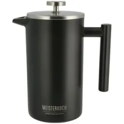 Meisterkoch Kaffeepresse  CENA ¦ schwarz ¦ Edelstahl ¦ Maße (cm): H: 12,5  Ø: 22