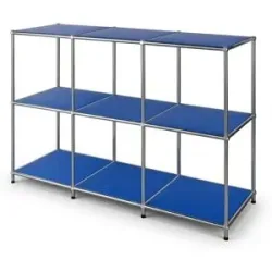 Floordirekt Metallregal   ¦ blau ¦ Maße (cm): B: 116 H: 82