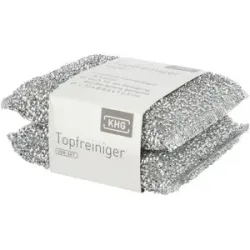 KHG Topfreiniger 2er-Set   ¦ silber ¦ Kunststoff ¦ Maße (cm): B: 8,5 H: 2,5