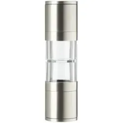 KHG Salz- und Pfeffermühle  KHG ¦ silber ¦ Edelstahl,Glas ¦ Maße (cm): H: 19  Ø:
