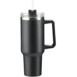 KHG Thermobecher   ¦ schwarz ¦ Edelstahl,Kunststoff ¦ Maße (cm): H: 27  Ø: 10
