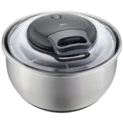 Gefu Salatschleuder  PULLIT ¦ silber ¦ Edelstahl,Kunststoff