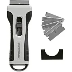 Höffner Kochfeldschaber  GOURMETmaxx ¦ silber ¦ Edelstahl,Kunststoff ¦ Maße (cm): B: 2,2
