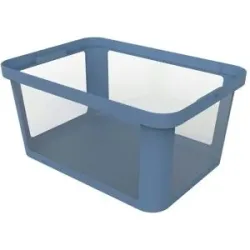 Rotho Aufbewahrungsbox 45 Liter  Albris ¦ blau ¦ Kunststoff ¦ Maße (cm): B: 39