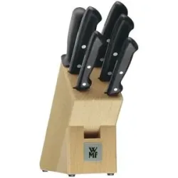 WMF Messerblock  7-teilig  Classic Line ¦ schwarz ¦ Stahl,Kunststoff,Holz