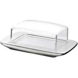 WMF Butterdose  Loft ¦ silber ¦ Edelstahl,Kunststoff ¦ Maße (cm): B: 9