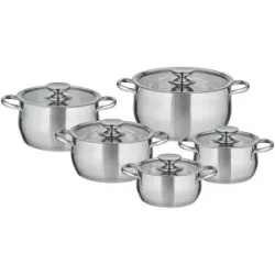 Berndes Topfset  5-teilig  Romantika ¦ silber ¦ Edelstahl