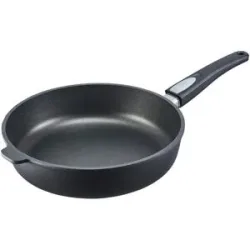 Meisterkoch Pfanne hoch 28cm  GENIUS ¦ schwarz ¦ Aluminium-Guss ¦ Maße (cm): H: