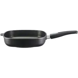 Meisterkoch Pfanne rechteckig 28 cm  GENIUS ¦ schwarz ¦ Aluminium-Guss ¦ Maße