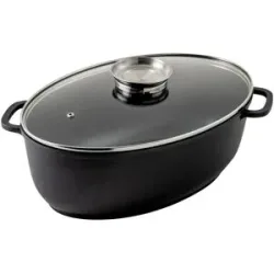 KHG Aromabräter aus Aluguss   ¦ schwarz ¦ Aluminium-Guss ¦ Maße (cm): B: 26 H: