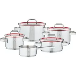 WMF Topfset  5-teilig  Function 4 ¦ silber ¦ Edelstahl