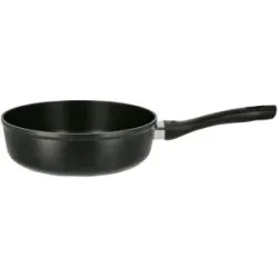 KHG Bratpfanne Aluminium 24 cm   ¦ schwarz ¦ Aluminium ¦ Maße (cm): H: 7  Ø: 24