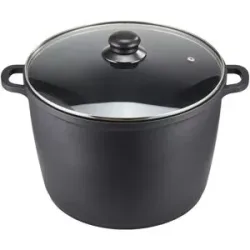 KHG Gemüsetopf 28 cm   ¦ schwarz ¦ Aluminium-Guss ¦ Maße (cm): H: 20  Ø: 28