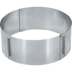 Gefu Tortenring  TONDO ¦ silber ¦ Edelstahl ¦ Maße (cm): H: 8,5  Ø: 16
