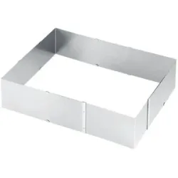 Gefu Backrahmen  UNO ¦ silber ¦ Edelstahl ¦ Maße (cm): B: 19,5 H: 8,5