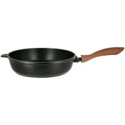 KHG Bratpfanne   ¦ schwarz ¦ Aluminium ¦ Maße (cm): H: 7  Ø: 28