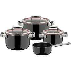 WMF Topfset  Fusiontec Pro ¦ Edelstahl ¦ Maße (cm): B: 32 H: 29,5