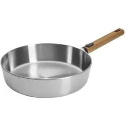 WOLL Schmorpfanne  Logic Steel ¦ Edelstahl ¦ Maße (cm): H: 7  Ø: 28