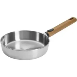 WOLL Bratpfanne  Logic Steel ¦ Edelstahl ¦ Maße (cm): H: 5  Ø: 20