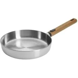 WOLL Bratpfanne  Logic Steel ¦ Edelstahl ¦ Maße (cm): H: 5  Ø: 24