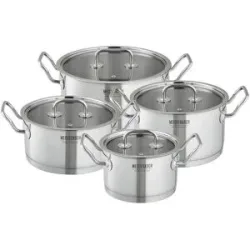Meisterkoch Topfset  MODUS ¦ silber ¦ Edelstahl