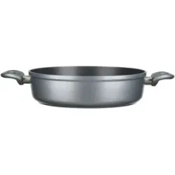 KHG Servierpfanne   ¦ grau ¦ Aluminium ¦ Maße (cm): H: 7,5  Ø: 28