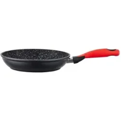 KHG Bratpfanne  Red'n'Hot ¦ rot ¦ Aluminium ¦ Maße (cm): H: 4,8  Ø: 24