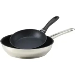 Meisterkoch Pfannenset  OMNI ¦ schwarz ¦ Edelstahl,Aluminium
