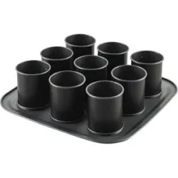 Dr. Oetker Törtchenblech  Back-Idee Kreativ ¦ grau ¦ Stahlblech ¦ Maße (cm): B: