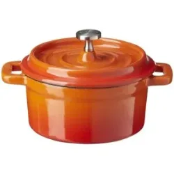 Meisterkoch Minitopf  OPUS ¦ orange ¦ Gußeisen ¦ Maße (cm): H: 4,8  Ø: 10