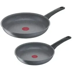 Tefal 2er-Pfannenset  Healthy Chef ¦ grau ¦ Aluminium