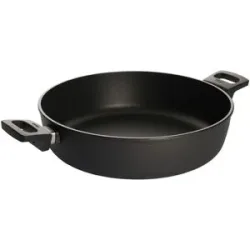 WOLL Guss-Kasserolle Ø 32 cm Nowo Titanium ¦ schwarz ¦ Aluminium-Guss ¦ Maße