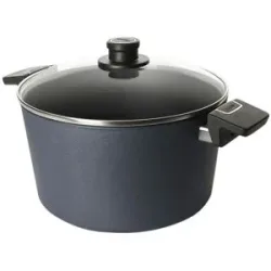 WOLL Gusstopf mit Deckel  Diamond Lite ¦ schwarz ¦ Aluminium-Guss ¦ Maße (cm):