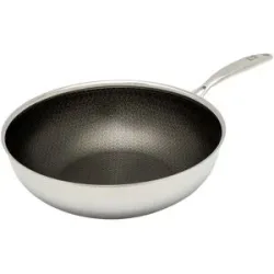 Hensslers Wok   ¦ silber ¦ Edelstahl Ø: 28