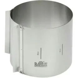 Birkmann Tortenring  Easy Baking ¦ silber ¦ Stahlblech ¦ Maße (cm): H: 15  Ø: 18