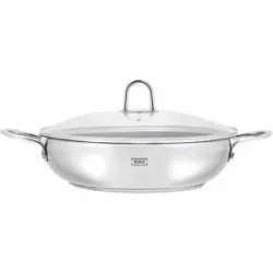 KHG Servierpfanne   ¦ silber ¦ Edelstahl ¦ Maße (cm): H: 7  Ø: 28