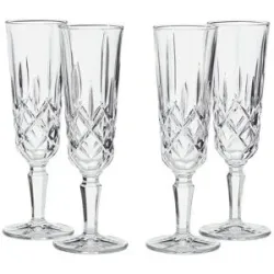 Nachtmann Champagnerglas  4er-Set  Noblesse ¦ transparent/klar ¦ Glas ¦ Maße