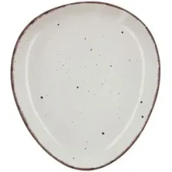Peill+Putzler Speiseteller dreieckig 30 cm  Siena ¦ weiß ¦ Steinzeug/Steingut Ø: